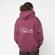 Selected, Pegador, Pike Oversized Hoodie Washed Maroon Red Stone, red