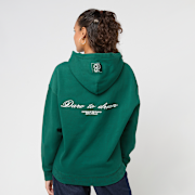 Selected, Pegador, RESA OVERSIZED HOODIE WASHED DARK GREEN, green