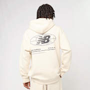 Selected, New Balance, Globe Graphic Hoodie, beige