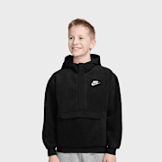 Unselected, Nike, Sportswear Club Fleece Loose 1/4-Zip Hoodie, black (Sold-out)