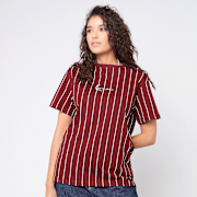 Unselected, Karl Kani, Small Signature Essential Pinstripe Oversized Tee, red
