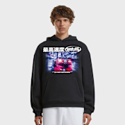 Selected, Mister Tee, Drift Racing Fluffy Hoody black, black