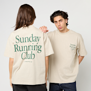 Selected, Another Cotton Lab, Sunday Running Club Oversized T-Shirt, beige