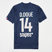 Unselected, Nike, Doué / No. 14 / PSG Nike Kids Home Stadium 2025/26, blue