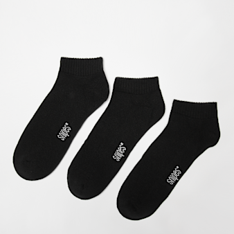 SNIPES, 3 PACK - LoCut Socks, black
