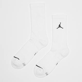 Jordan, 3 PACK - Everyday Max Crew Socks, white