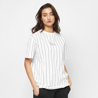 Karl Kani, Small Signature Essential Pinstripe Oversized Tee, white