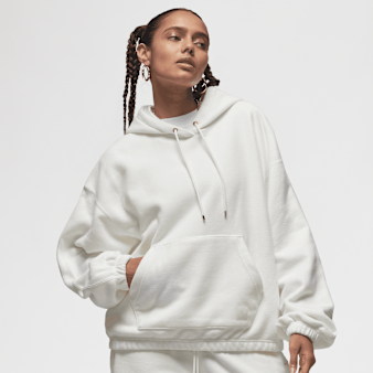 Jordan, Flight Fleece Winterized Hoodie, white