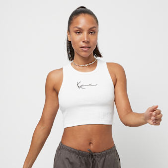 Karl Kani, Small Signature Essential Racer Rib Top, white