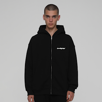 Low Lights Studios, Light Zip-Hoodie, black