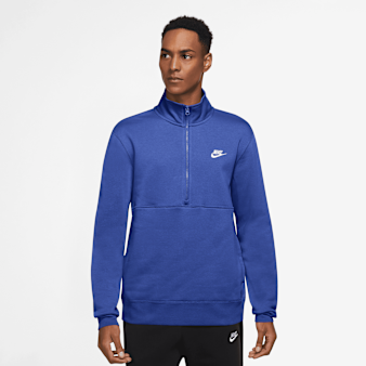 Nike, Sportswear Club Half-Zip Top, blue