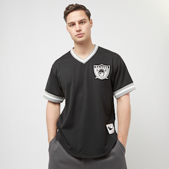 Mitchell & Ness, NFL Fashion Mesh V-Neck Oakland Raiders, black