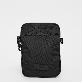 SNIPES, Rubber Badge Basic Logo Jaquard Strap Mobile Bag, zwart