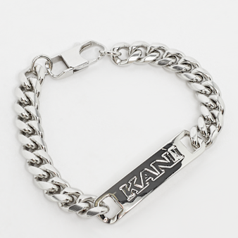 Karl Kani, Retro Plate Bracelet, silver