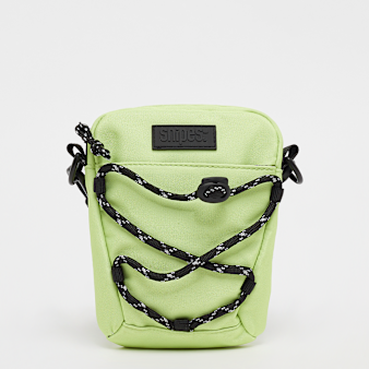SNIPES, Rubber Badge Basic Logo Drawstring Mobile Bag, green