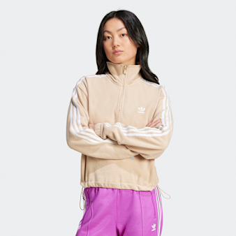 adidas Originals, Polar Fleece Half Zip, beige
