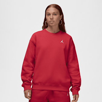 Jordan, Brooklyn Fleece Crew-Neck Sweatshirt, red