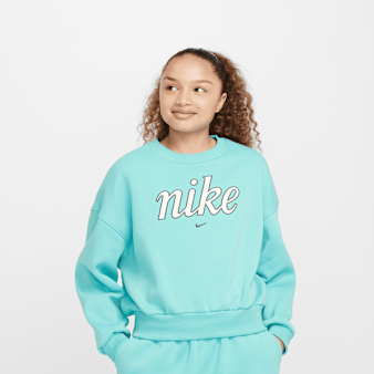 Nike, Sportswear Club Fleece Boxy Crew, turquoise