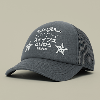 SNIPES, 4Lingo Trucker Cap, grey