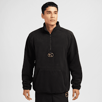 Nike, Sportswear Swoosh Air Half-Zip Polar Fleece, black