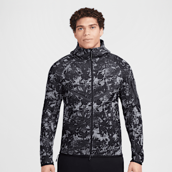 Nike, Tech Fleece Woven Windrunner Full Zip Jacket, black