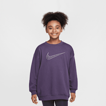Nike, Sportswear Club Fleece Oversized Crewneck, purple
