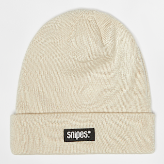 SNIPES, Woven Basic Logo Beanie, beige