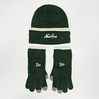 New Era, Script Beanie Set (2 Piece), green
