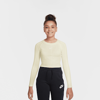 Nike, Sportswear Long Sleeve Top Dance, beige