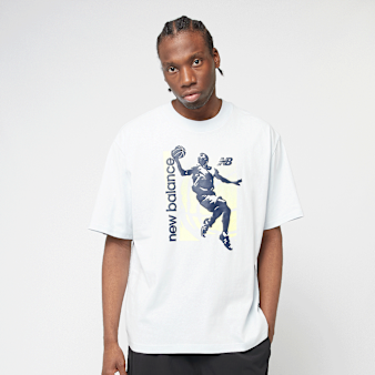New Balance, Hoops Graphic Vintage T-Shirt, blue