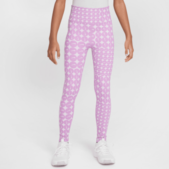 Nike, One Dri-FIT All Over Print Leggings, purple