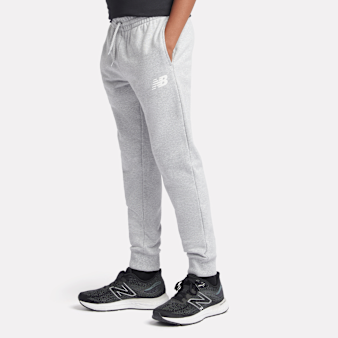 New Balance, French Terry Stacked Logo Jogger, grey