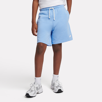 New Balance, French Terry Small Logo Short, blue