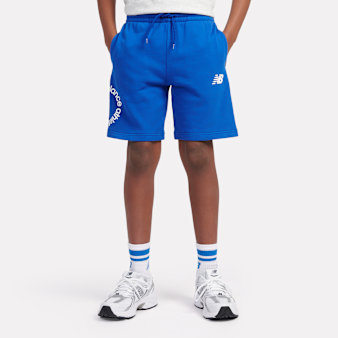 New Balance, Circular Logo Graphic Short, blue