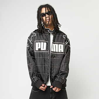 PUMA, Archive Seasonal Relaxed Racer Jacket, black