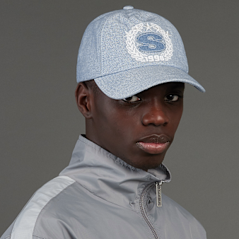 SNIPES, S Emblem Denim Cap, blue