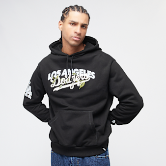 New Era, MLB Floral Graphic Hoodie Los Angeles Dodgers, black