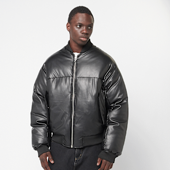 FAVELA, Vegan Leather Basic Bomber, black