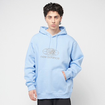 New Balance, Reflective Globe Graphic Hood, blue