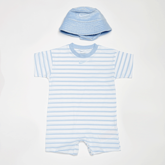 Nike, Towel Terry Short Sleeve Romper, blue