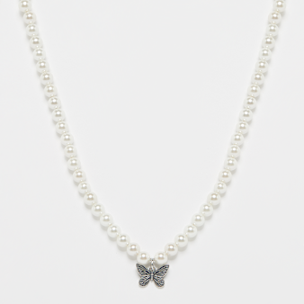 fainz, 925 Butterfly Pearl Chain, silver