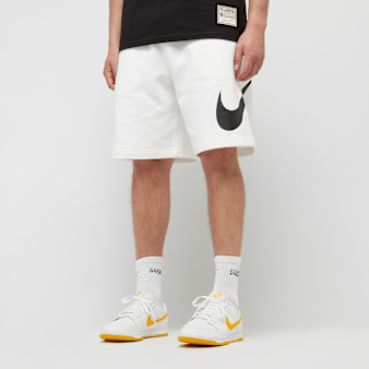 Nike, Club Fleece Graphics Shorts, white