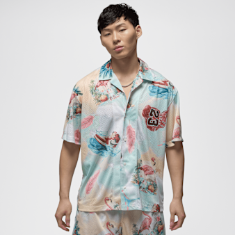 Jordan, Essentials All Over Print Camp Top, multi-colour