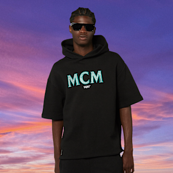 MCM x SNIPES, Miami Club Half Sleeve Hoodie, black