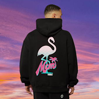 MCM x SNIPES, Flamingo Hoodie, black