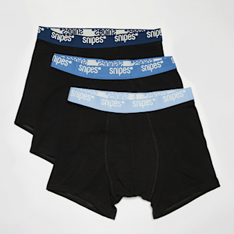 SNIPES, 3 PACK - Contrast Tape  Briefs Boxershorts, black