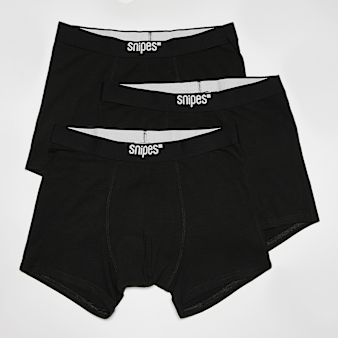 SNIPES, 3 PACK - Black Tape  Briefs Boxershorts, black