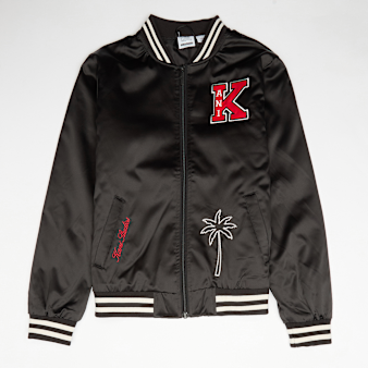 Karl Kani, Satin Bowlingjacket, black