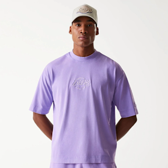New Era, NBA Los Angeles Lakers Washed T-Shirt, purple