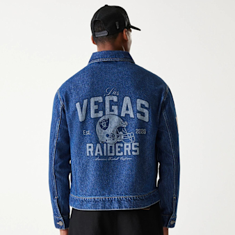 New Era, NFL Las Vegas Raiders Denim Jacket, blue
